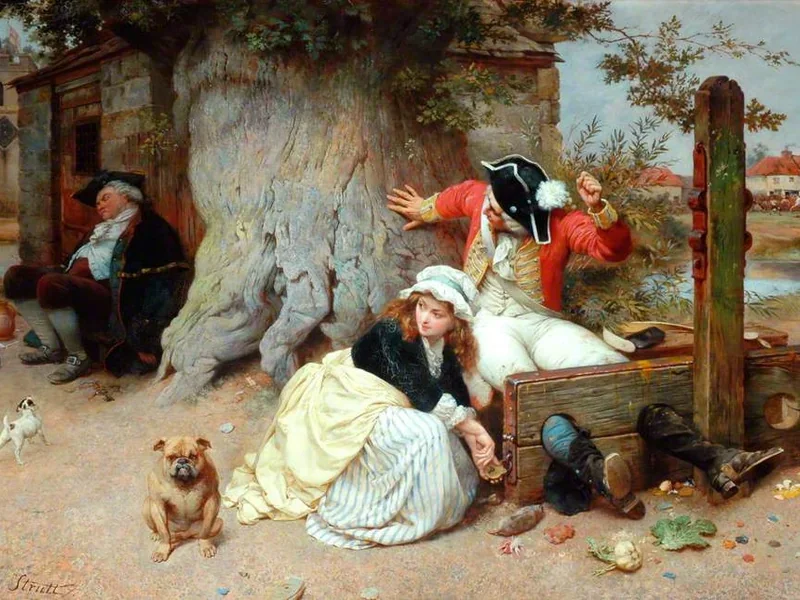 1825-William Strutt - I mercati azionari hanno chiuso in positivo con una tendenza al rialzo - Musei e gallerie di Kirklees